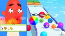Best gaming video | Ball run 2048 gameplay vs sandwich runner first game play