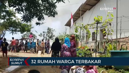 32 Rumah Semi Permanen di Langkat Ludes Terbakar