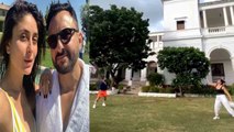 Kareena Kapoor Khan और Saif ali Khan का पटौदी हाउस में बैडमिंटन मैच, Viral Video | FilmiBeat