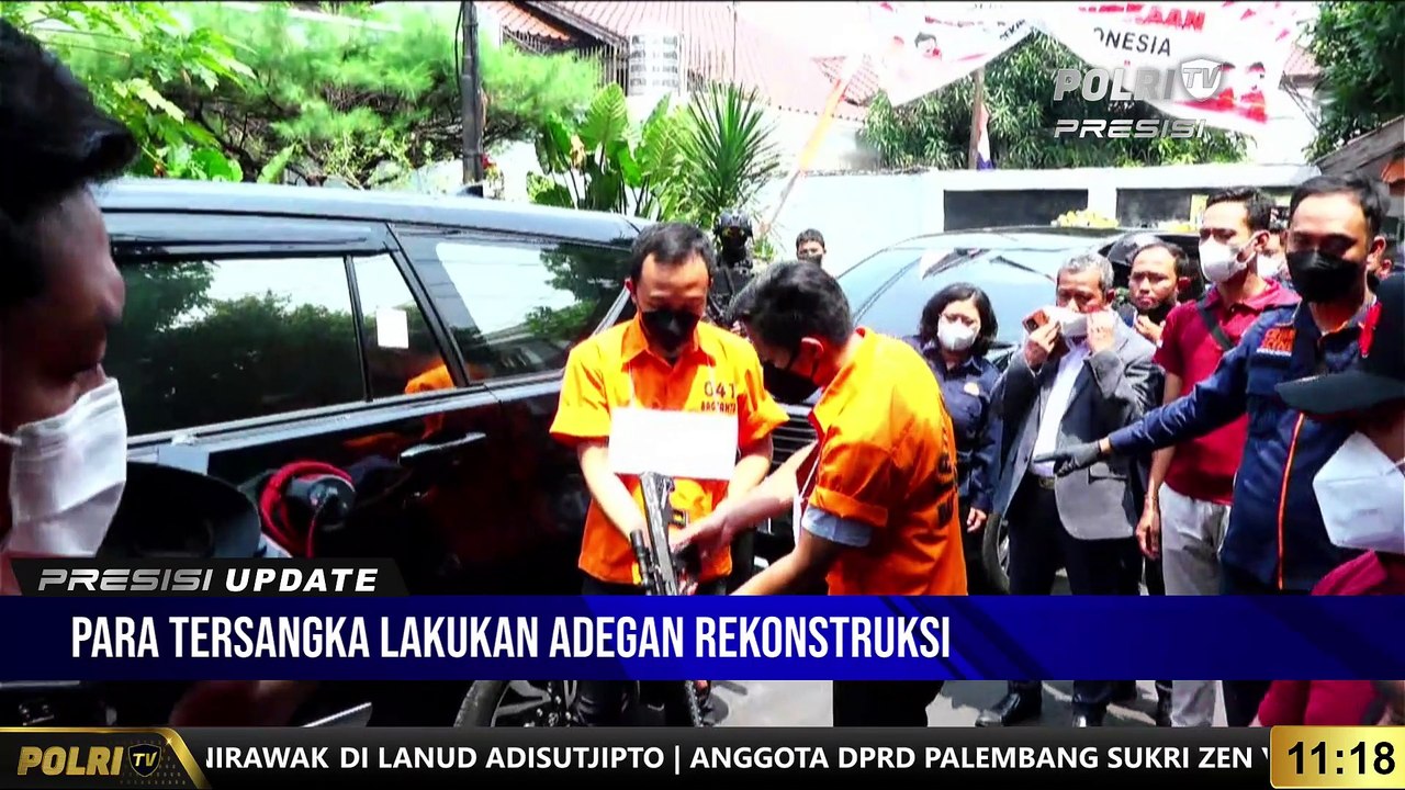 PRESISI UPDATE : Para Tersangka Melakukan Adegan Adegan Rekonstruksi