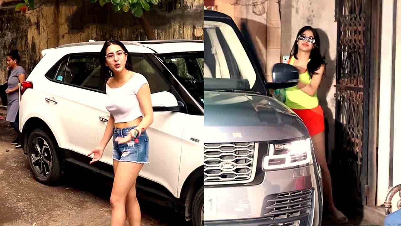 Sara Ali Khan and Janhvi Kapoor Spotted at Pilates Santacruz, Viral Video | FilmiBeat