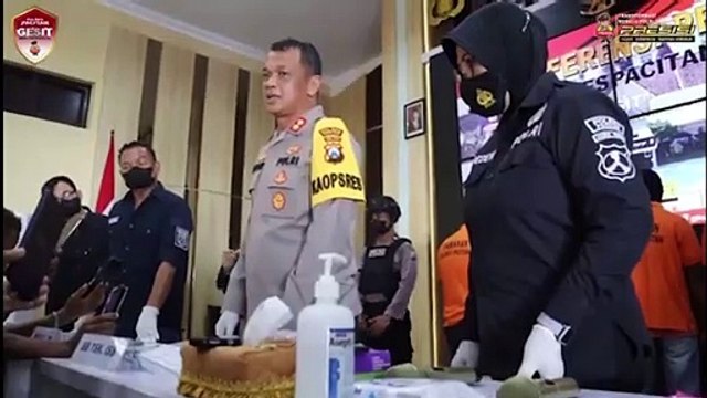 Konferensi Pers Ungkap Kasus Narkoba dan Obat keras Polres Pacitan