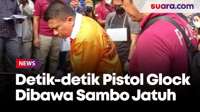 Detik-detik Pistol Glock 26 yang Dibawa Ferdy Sambo Jatuh di Sekitar Area Rumah Dinas