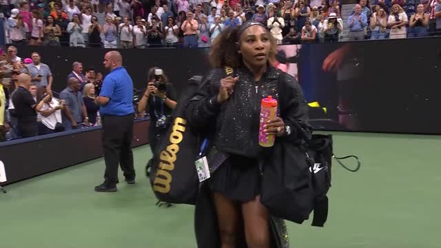 'The GOAT' - Serena given hero's welcome at US Open