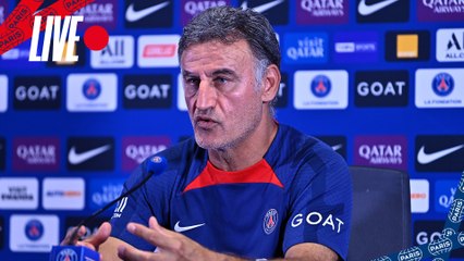 Replay : Conférence de presse de Christophe Galtier avant Toulouse FC - Paris Saint-Germain