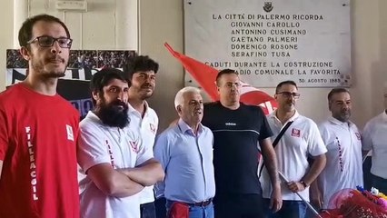 Скачать видео: Palermo, 33 anni fa la strage durante i lavori allo Stadio