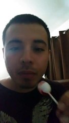 Pablo Tries To Bite Lollipop