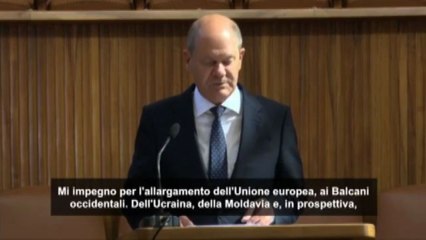 Scholz sogna "Ue fino a 36 Stati membri e stop diritto di veto"