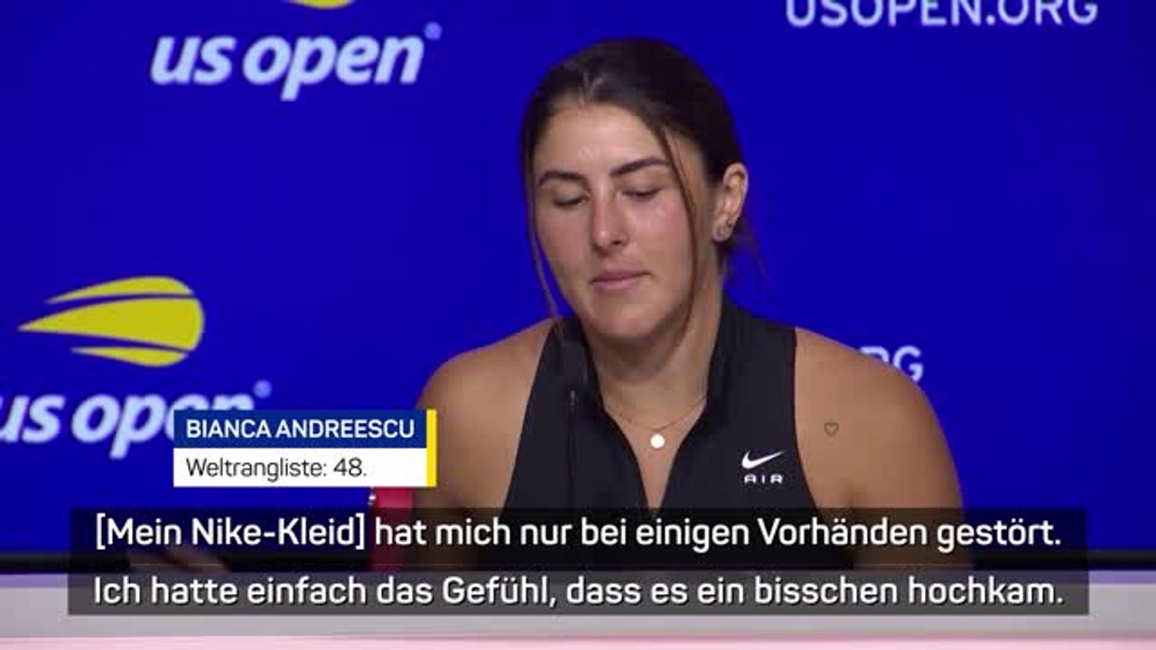 Nach nike-kritik: andreescu entschuldigt sich