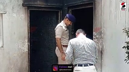 અંજારમાં અજાણ્યા ઇસમોએ ઘરને આગ ચાંપતા માતા અને પુત્રો દાઝ્યા