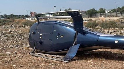 İzmir’de helikopter kazası: 2 kişi yaralandı