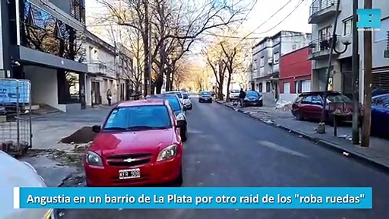 Angustia en un barrio de La Plata por otro raid de los roba ruedas