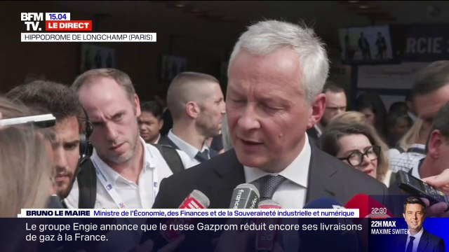 Bruno Le Maire évoque un rationnement de l'énergie à destination des entreprises si l'hiver est difficile , en dernière option