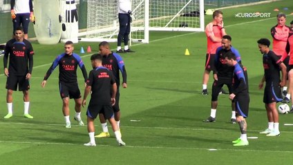 Des images de l'entraînement du PSG
