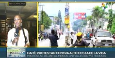 Organizaciones políticas y sociales de Haití reclaman alto costo de la vida