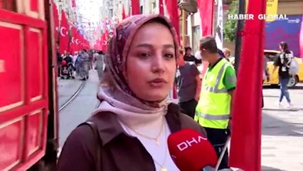 Herkes hayran kaldı... İstiklal Caddesi'nde dikkat çeken görüntüler