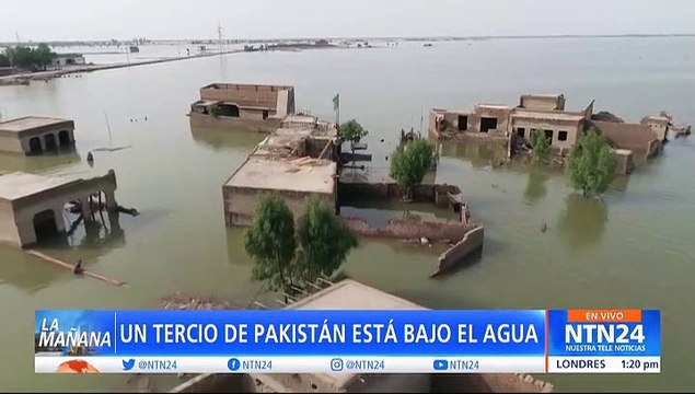 Un tercio de Pakistán está inundado: lluvias dejan 1.136 muertos