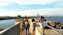 Vistas del nuevo mirador de Barcelona junto al Hotel Vela