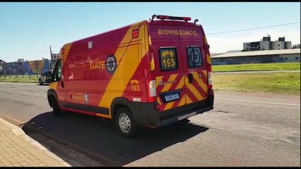 Mulher de 27 anos fica ferida em colisão de trânsito no Bairro Coqueiral