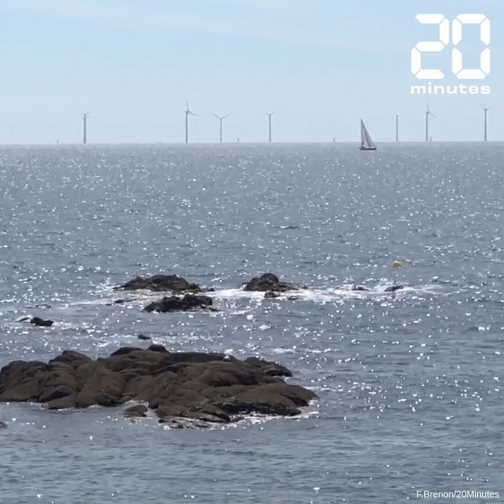 Au large de la Loire-Atlantique, les éoliennes en mer se voient beaucoup plus que prévu