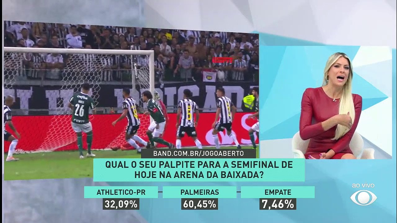 Athletico-PR sonha em repetir vitória contra o Palmeiras para ir à final da Libertadores  30/08/2022 13:17:09