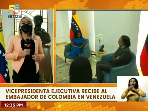 Vicepresidenta Ejecutiva recibe al embajador de Colombia en Venezuela Armando Benedetti