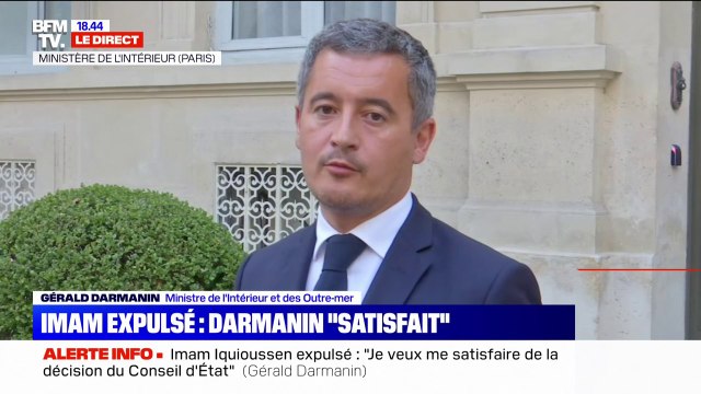 Pour Gérald Darmanin, la validation de l'expulsion de l'imam Hassan Iquioussen est une grande victoire pour la République