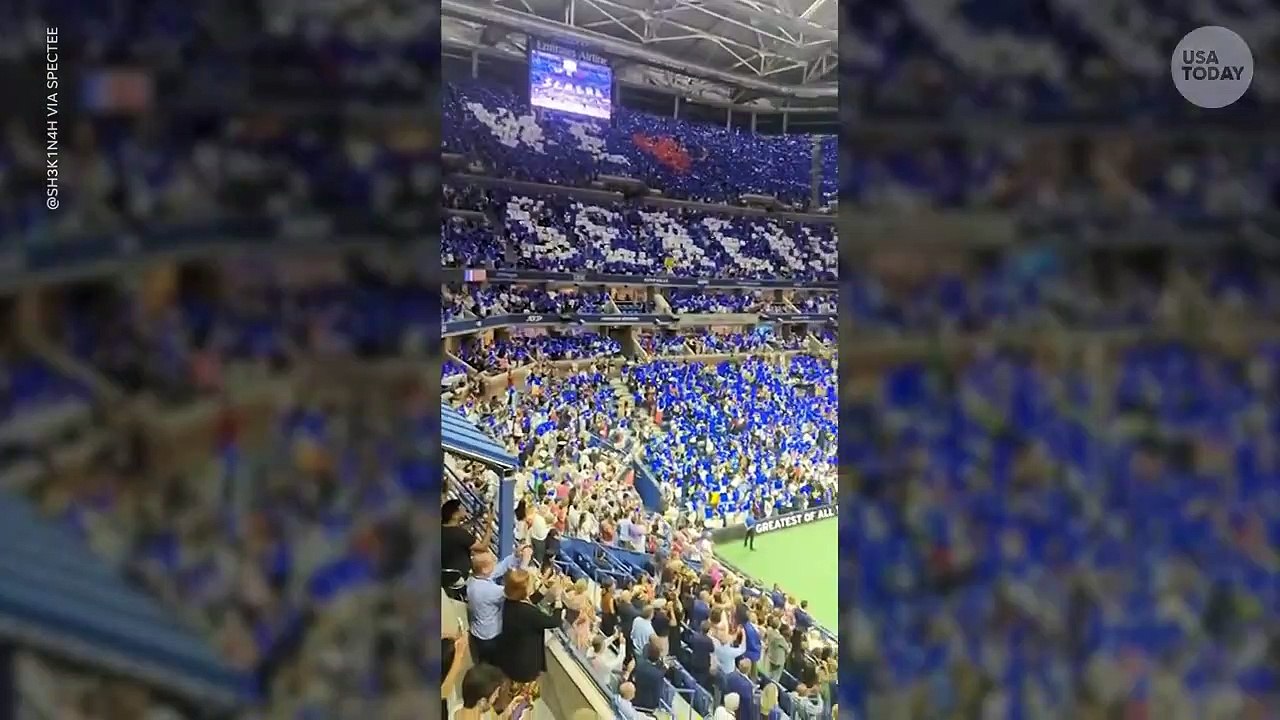 Fans of Serena Williams pay tribute after first-round of US Open win