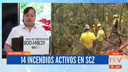 14 incendios en Santa Cruz