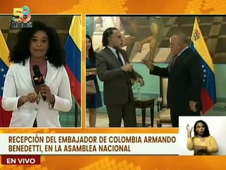 Jefe del Bloque Parlamentario de la Patria sostiene encuentro con el embajador Armando Benedetti