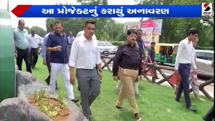 ચ-0 સર્કલ ખાતે ગીરના જંગલનો અહેસાસ કરાવતી પ્રતિકૃતિનું અનાવરણ