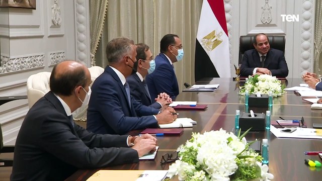 الرئيس عبد الفتاح السيسي يستقبل الرئيس التنفيذي لشركة إيني الإيطالية للبترول