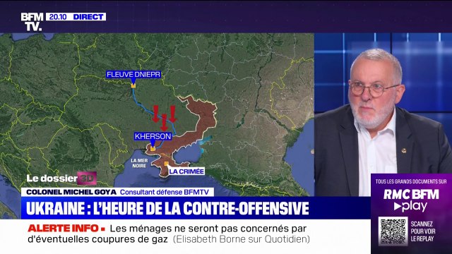 Contre-offensive de Kiev pour reprendre Kherson: On assiste à la plus grande préparation d'artillerie des Ukrainiens, depuis le début de la guerre , analyse le colonel Michel Goya