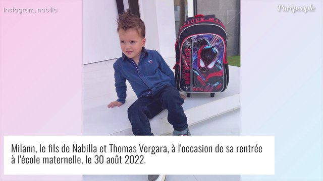 Nabilla, maman si fière : son fils Milann entre à l'école, look craquant et des pleurs pour sa rentrée