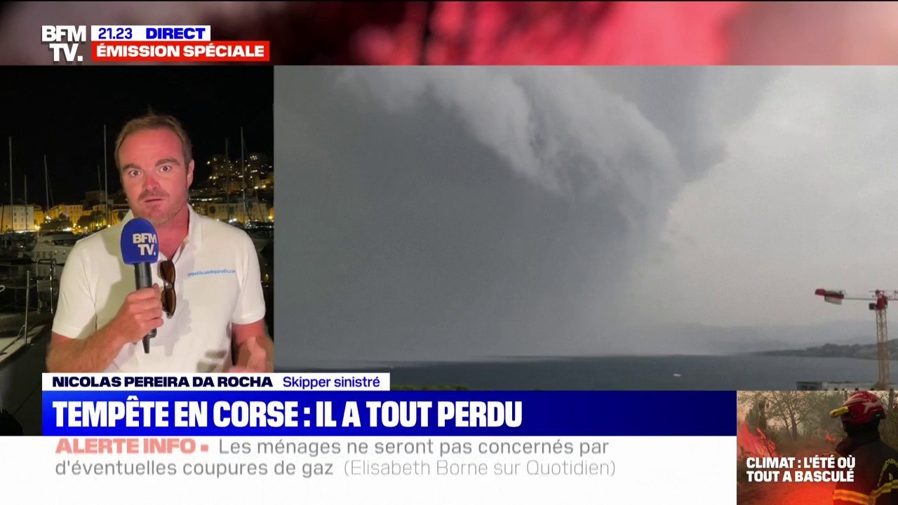 Le témoignage de Nicolas Pereira Da Costa, skipper rescapé de la tempête en Corse