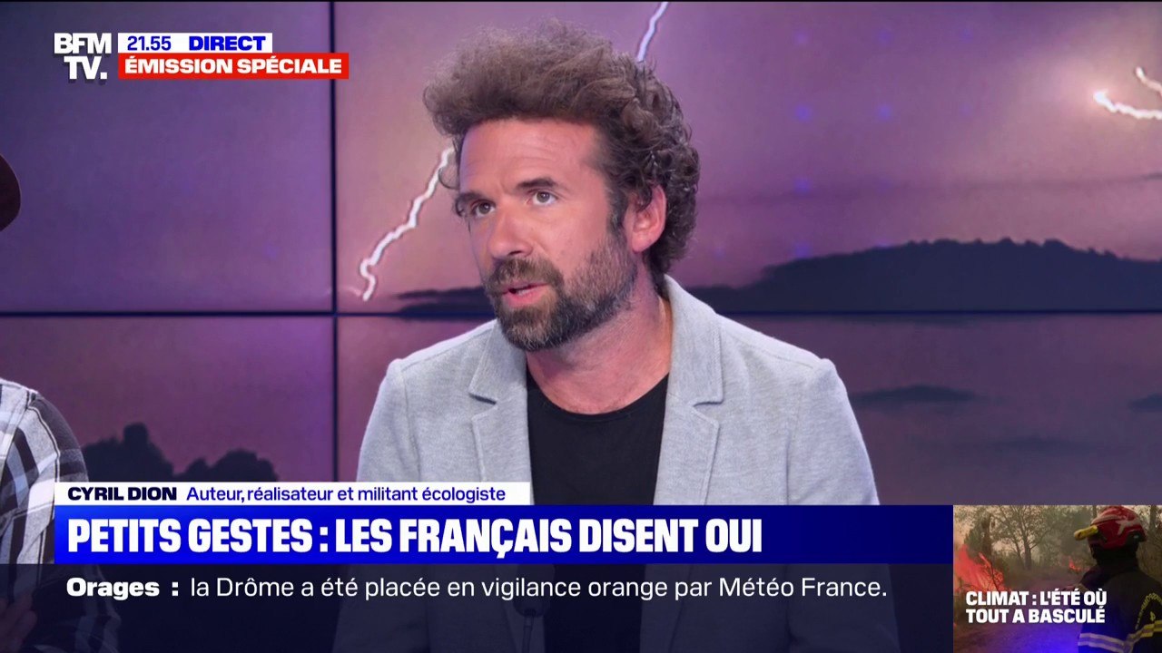 Cyril Dion: "En France, il faudrait qu'on passe de 90kg de viande par personne et par an, à 25kg par an"