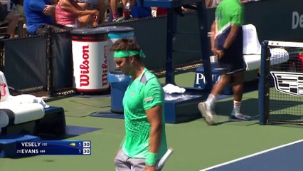 Evans fonce au 2e tour : le résumé de sa victoire sur Vesely
