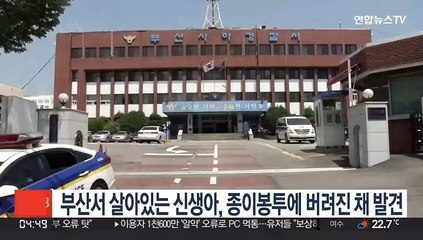 부산서 살아있는 신생아, 종이봉투에 버려진 채 발견