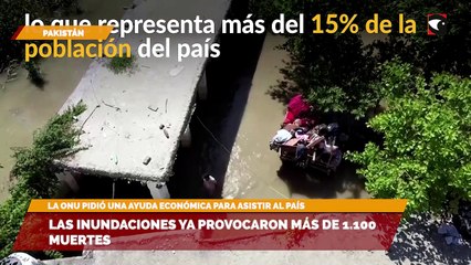 Las inundaciones ya provocaron más de 1.100 muertes