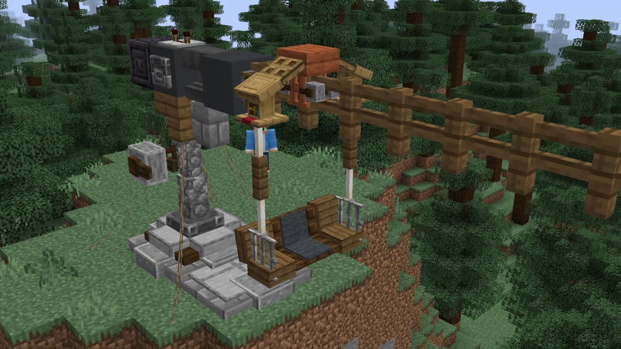 Minecraft: um teleférico que se cria feito por ShrimpySeagull