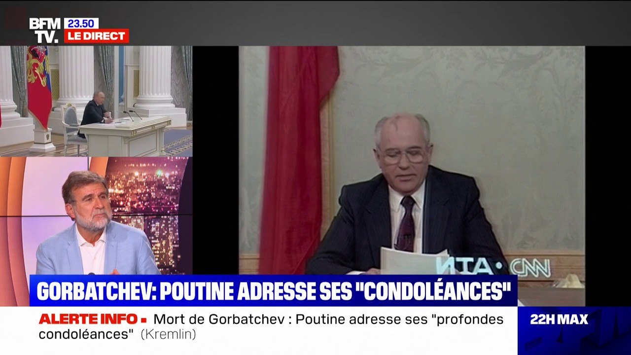Mort de Mikhaïl Gorbatchev: Vladimir Poutine adresse ses "profondes condoléances"