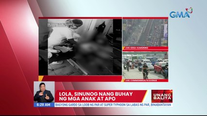 Lola, sinunog nang buhay ng mga anak at apo | UB