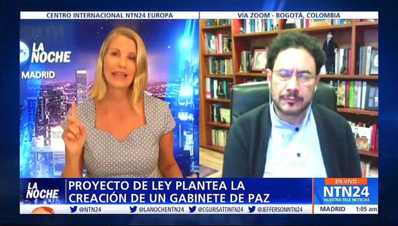 El congresista Iván Cepeda en NTN24