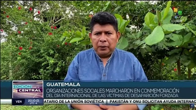 Guatemala: Organizaciones sociales conmemoran a las víctimas de desaparición durante la dictadura