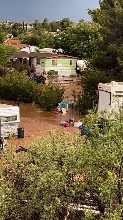 Flooding in Spring Valley, Arizona