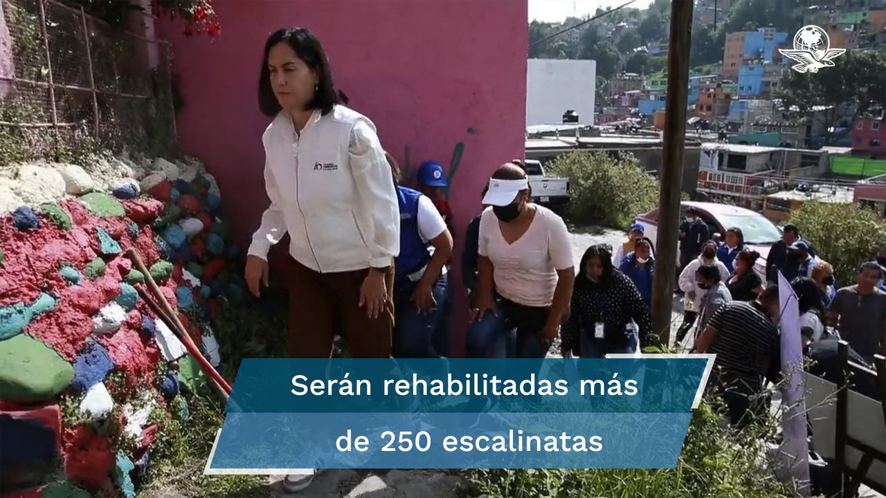 Alcaldesa Álvaro Obregón invertirá 5.1 mdp en rehabilitación de escalinatas en 2 colonias