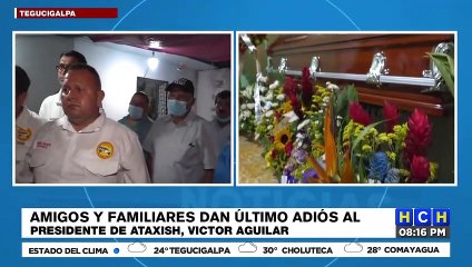 ¡Último adiós! Amigos y familiares se despiden de Víctor Aguilar, fallecido presidente de Ataxish