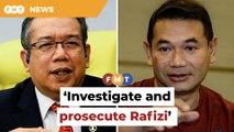 Latiff’s aide lodges police report against Rafizi on LCS claims