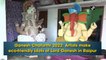 Ganesh Chaturthi 2022: Artists make eco-friendly idols of Lord Ganesh in Raipur