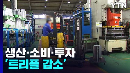 생산·소비·투자 '트리플 감소'...소비는 5개월째 ↓ / YTN